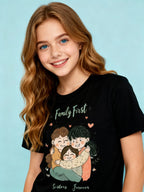 Graphic T-shirt - Sisters Matching Tee (Family First)