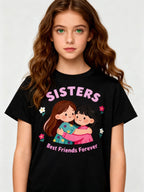 Graphic T-shirt - Sisters Matching Tee (Best Friends Forever)