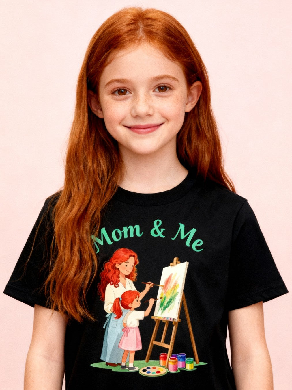 Graphic T-shirt - Painting Matching Tee (Mom & Me)
