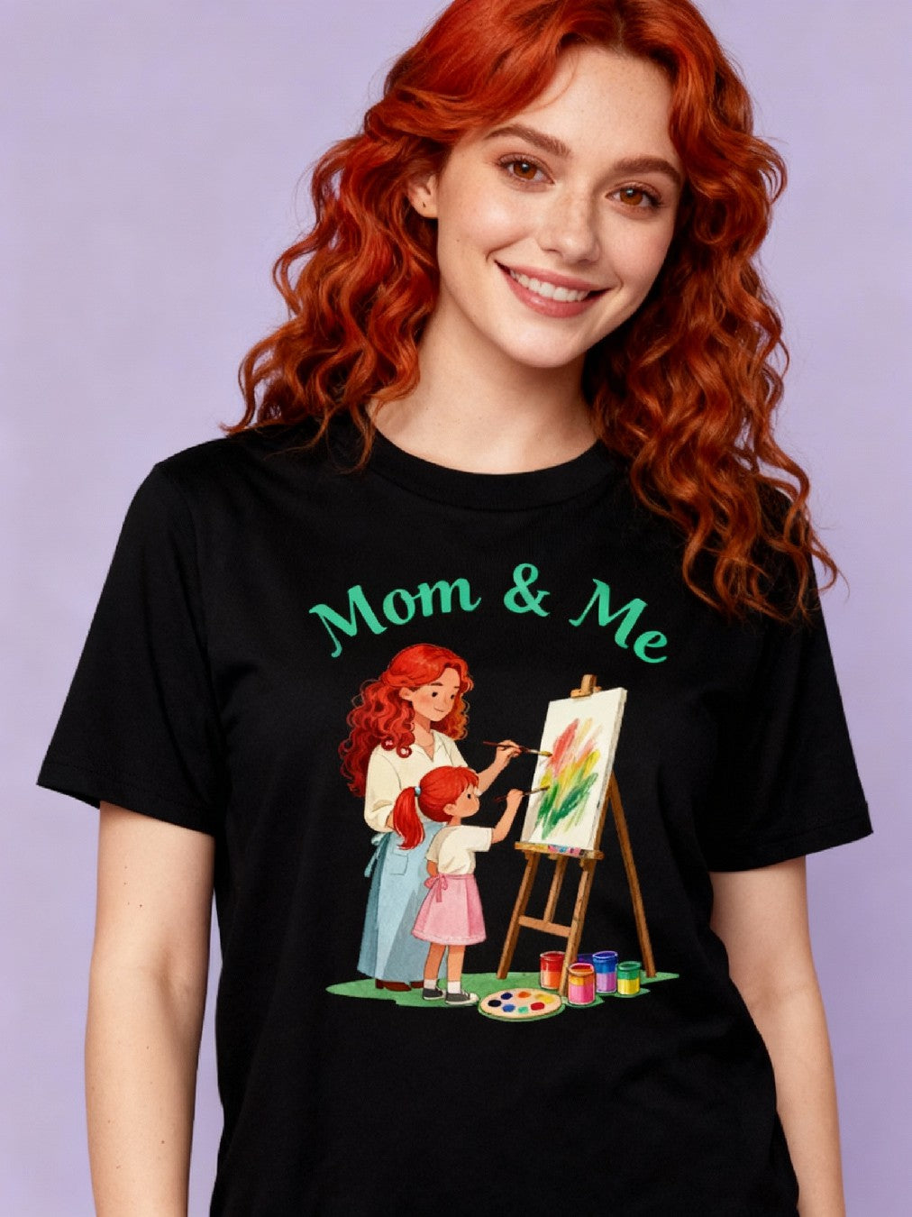 Graphic T-shirt - Painting Matching Tee (Mom & Me)
