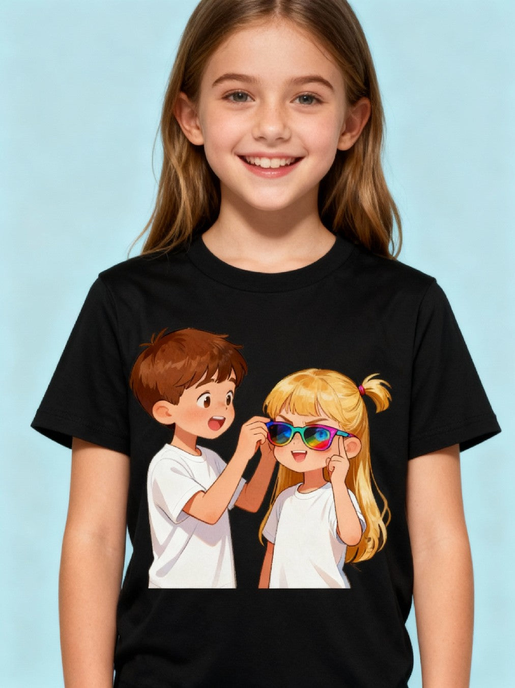 Graphic T-shirt - Twins Matching Tee (Brother & Sister)