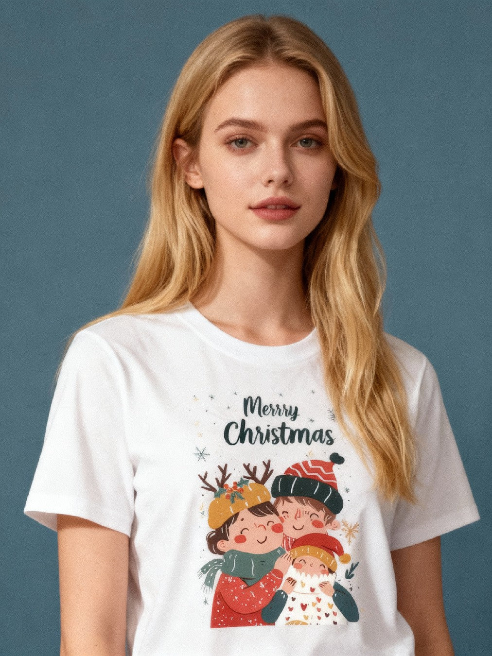Graphic T-shirt - Kids & Adult Christmas Matching Tee (Family & Snowflakes)