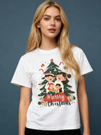 Graphic T-shirt - Kids & Adult Christmas Matching Tee (Tree & Lights)