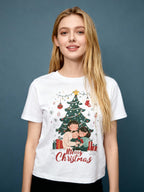 Graphic T-shirt - Kids & Adult Christmas Matching Tee (Tree & Gifts)