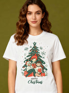 Graphic T-shirt - Kids & Adult Christmas Matching Tee (Children & Tree)