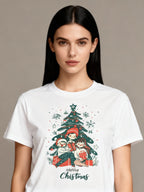 Graphic T-shirt - Kids & Adult Christmas Matching Tee (Children & Tree)