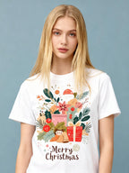 Graphic T-shirt - Kids & Adult Christmas Matching Tee (Nature-themed)