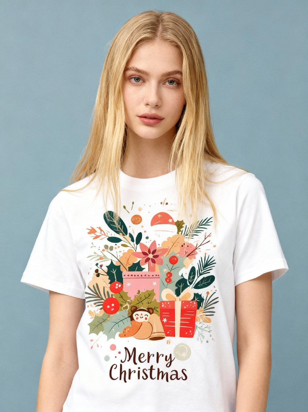 Graphic T-shirt - Kids & Adult Christmas Matching Tee (Nature-themed)