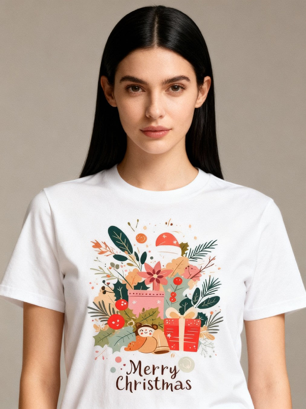 Graphic T-shirt - Kids & Adult Christmas Matching Tee (Nature-themed)