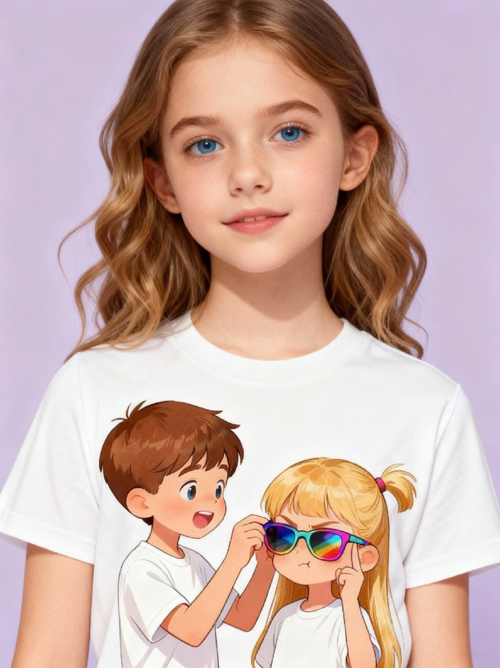 Graphic T-shirt - Twins Matching Tee (Brother & Sister)