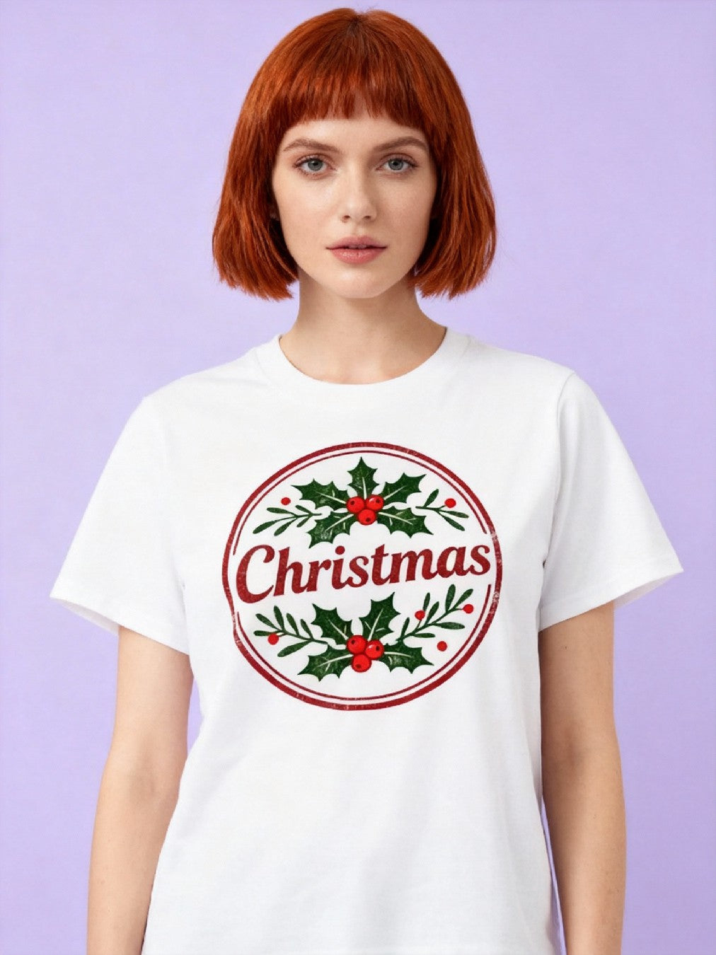 Graphic T-shirt - Kids & Adult Christmas Matching Tee (Wreath-style)