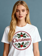 Graphic T-shirt - Kids & Adult Christmas Matching Tee (Wreath-style)