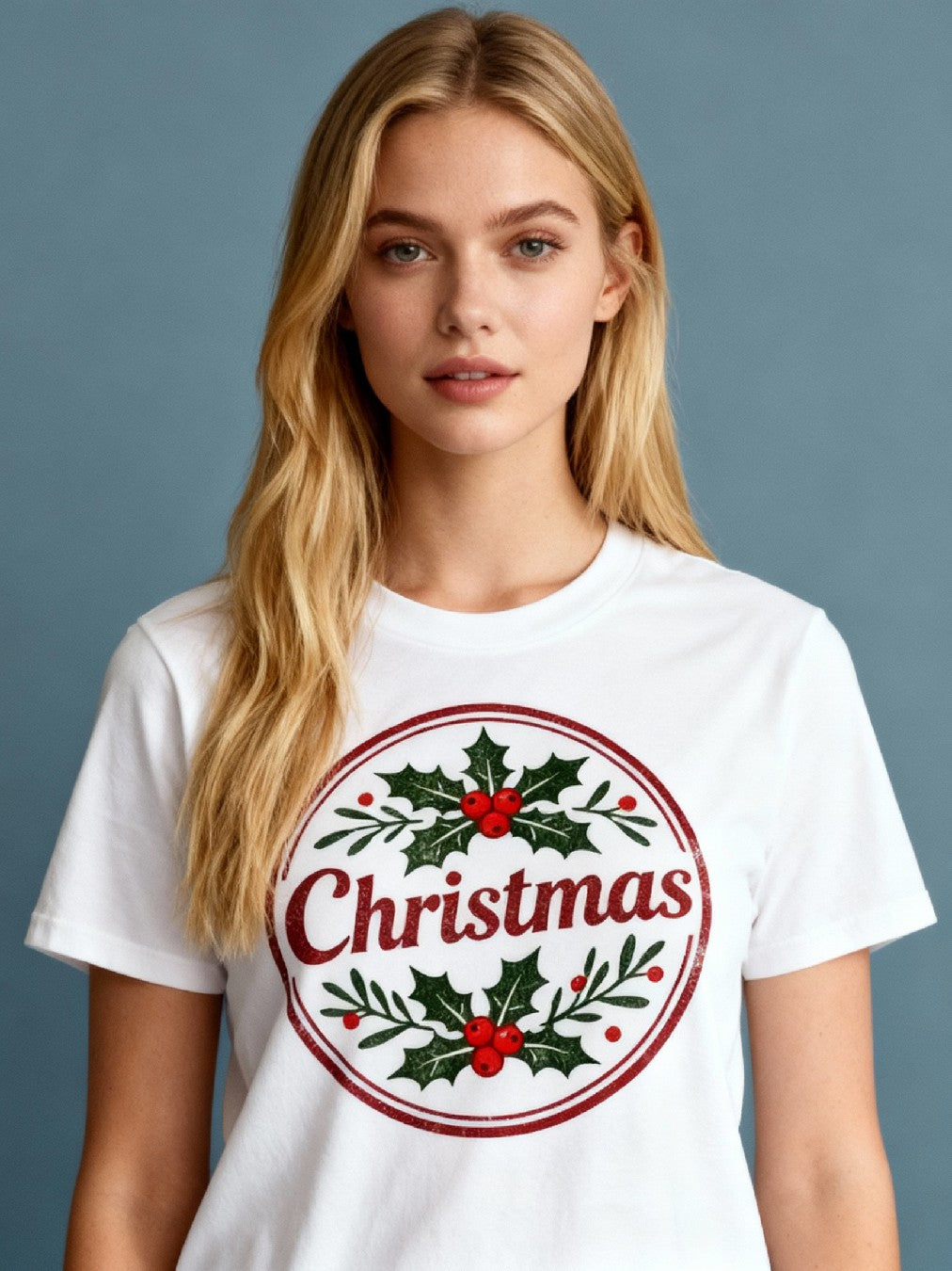 Graphic T-shirt - Kids & Adult Christmas Matching Tee (Wreath-style)