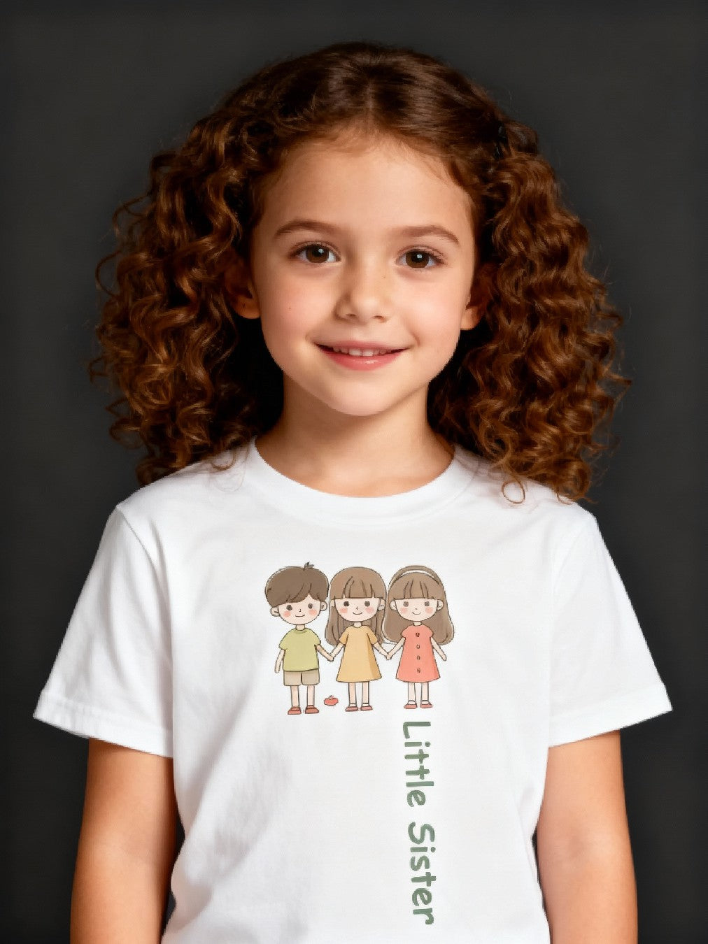Graphic T-shirt - Siblings Matching Tee (Little Sister)