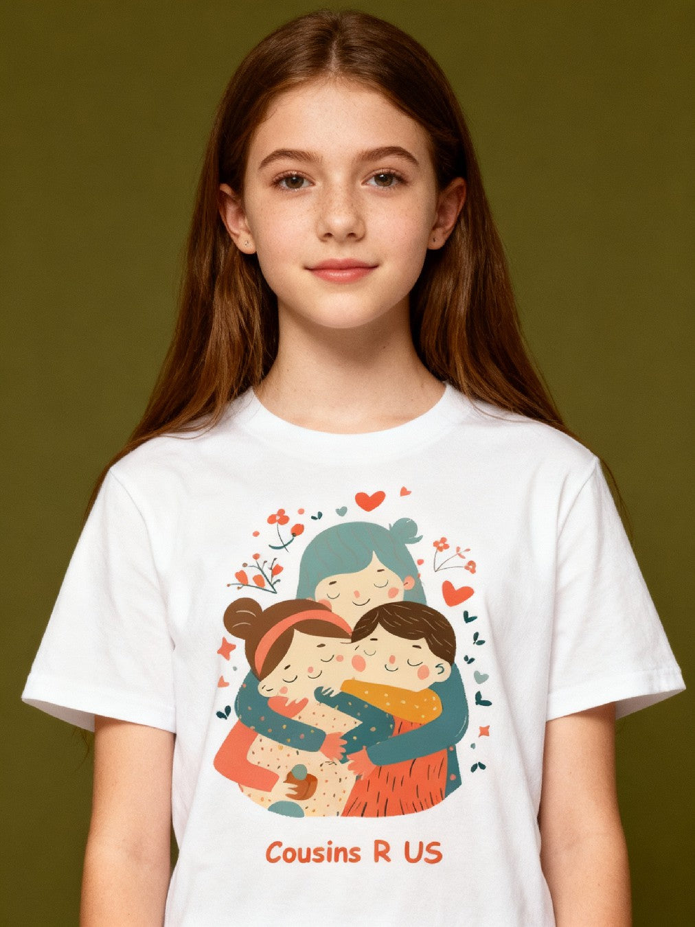 Graphic T-shirt - Brothers & Sisters Matching Tee (Cousins R US, text costomisable)