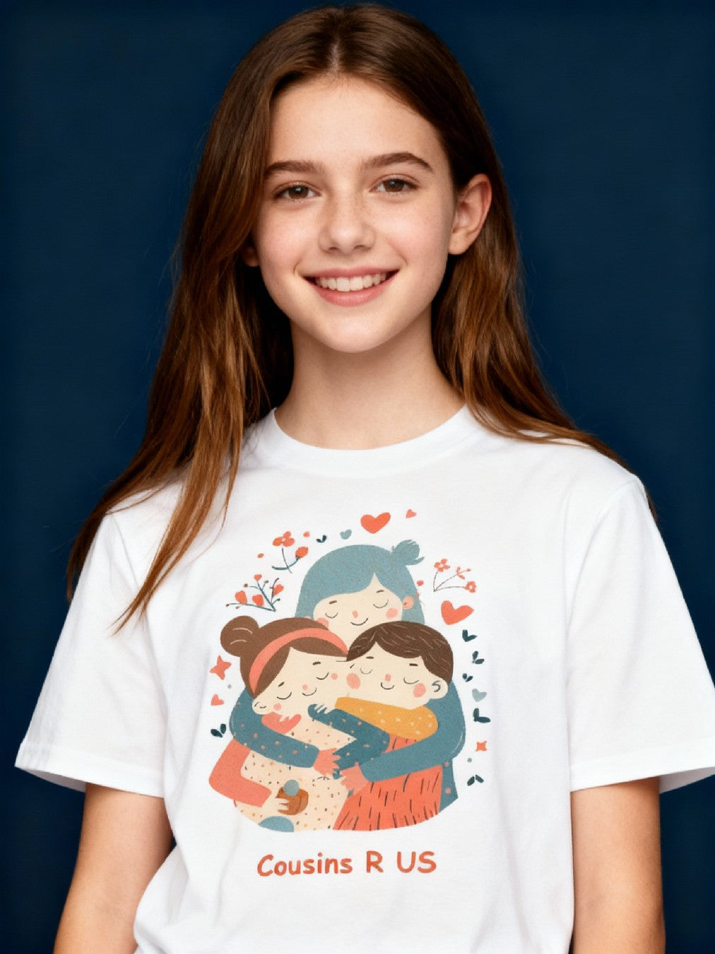 Graphic T-shirt - Brothers & Sisters Matching Tee (Cousins R US, text costomisable)