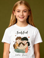 Graphic T-shirt - Sisters Matching Tee (Family First)