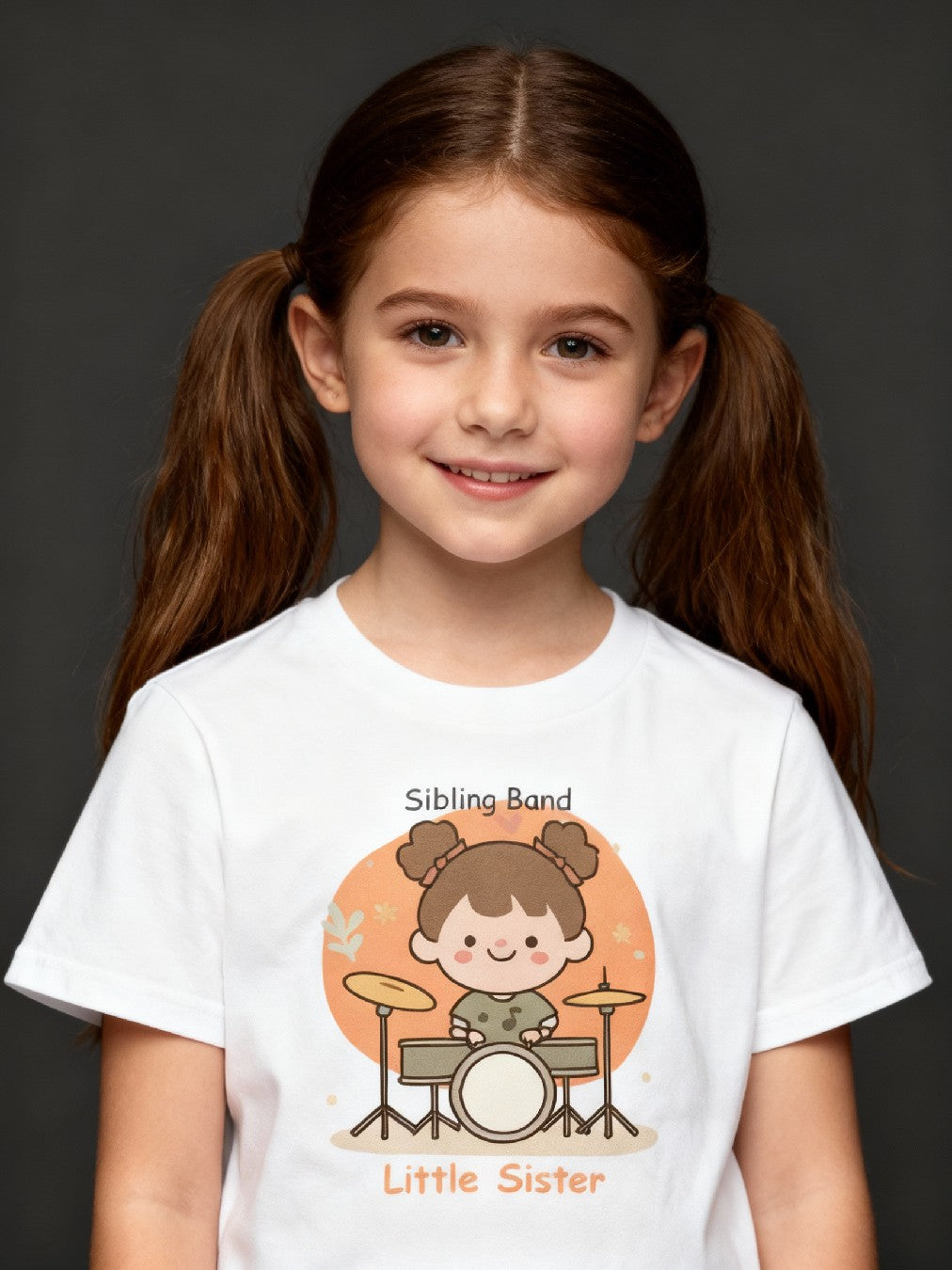 Graphic T-shirt - Drums Girl Matching Tee (Sibling Band)