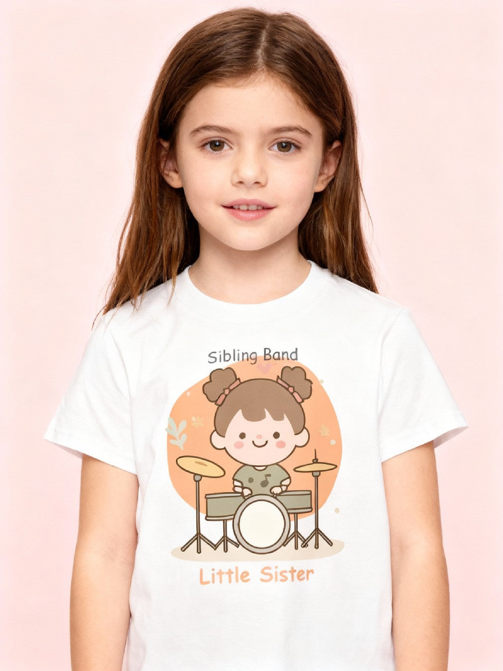 Graphic T-shirt - Drums Girl Matching Tee (Sibling Band)