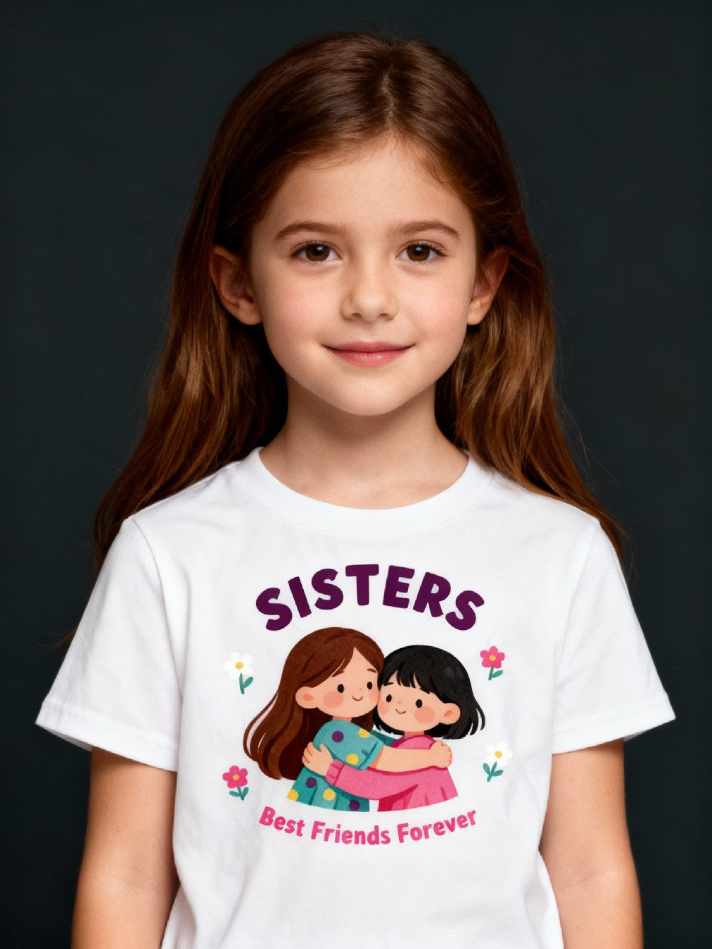 Graphic T-shirt - Sisters Matching Tee (Best Friends Forever)