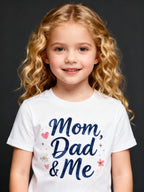 Graphic T-shirt - Heart, Flowers Matching Tee (Mom, Dad & Me)