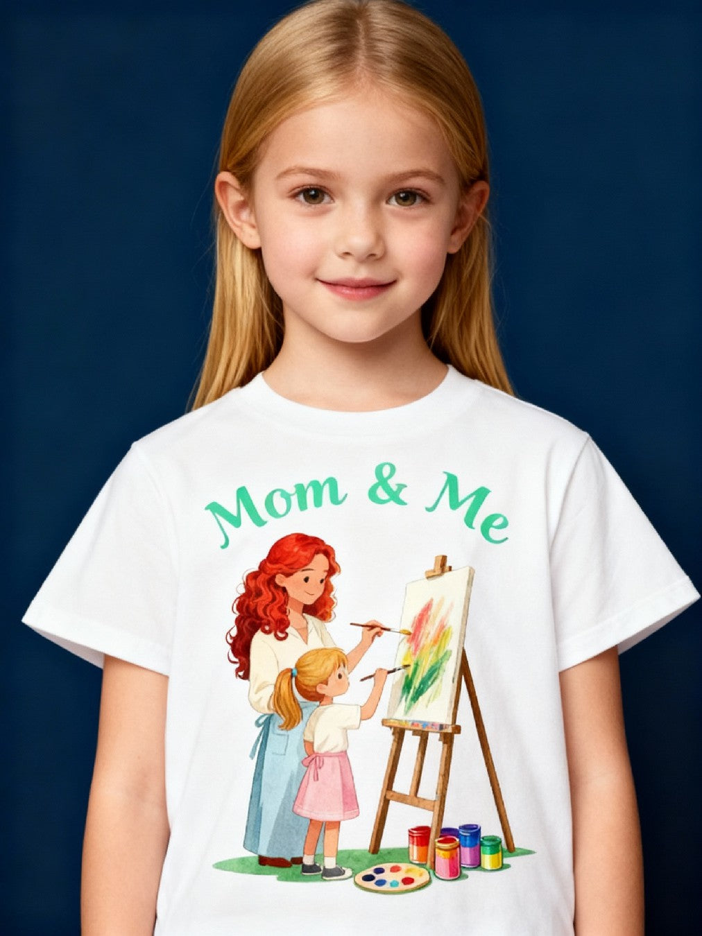 Graphic T-shirt - Painting Matching Tee (Mom & Me)