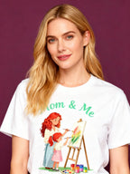 Graphic T-shirt - Painting Matching Tee (Mom & Me)