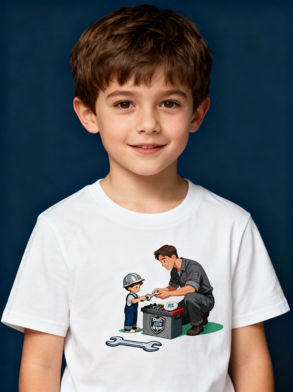 Graphic T-shirt - Dad & Me Matching Tee (Dad's Little Helper)