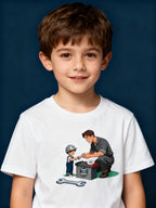 Graphic T-shirt - Dad & Me Matching Tee (Dad's Little Helper)