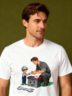 Graphic T-shirt - Dad & Me Matching Tee (Dad's Little Helper)