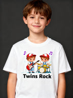 Graphic T-shirt - Twins Matching Tee (Twins Rock)