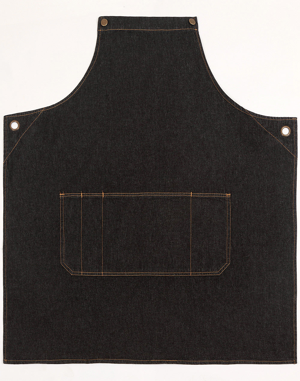 Denim Cross-Back Bib Apron – Custom Printing for Baristas & Café Staff