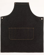 Denim Cross-Back Bib Apron – Custom Printing for Baristas & Café Staff