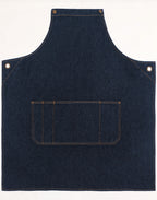 Denim Cross-Back Bib Apron – Custom Printing for Baristas & Café Staff