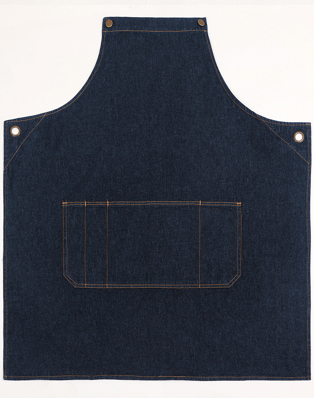 Denim Cross-Back Bib Apron – Custom Printing for Baristas & Café Staff