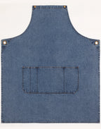 Denim Cross-Back Bib Apron – Custom Printing for Baristas & Café Staff