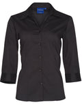 Ladies Executive 3/4 Sleeve Shirt | 120gsm Stretch Shirt with Custom Embroidery