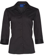 Ladies Executive 3/4 Sleeve Shirt | 120gsm Stretch Shirt with Custom Embroidery