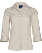 Ladies Executive 3/4 Sleeve Shirt | 120gsm Stretch Shirt with Custom Embroidery