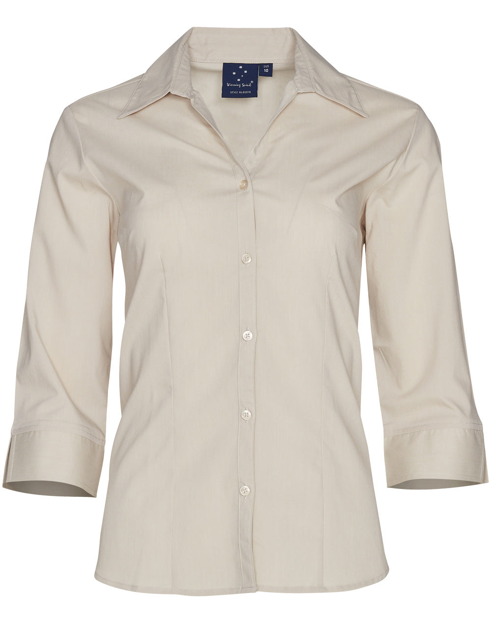 Ladies Executive 3/4 Sleeve Shirt | 120gsm Stretch Shirt with Custom Embroidery