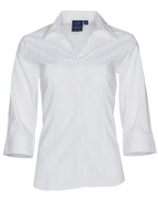 Ladies Executive 3/4 Sleeve Shirt | 120gsm Stretch Shirt with Custom Embroidery