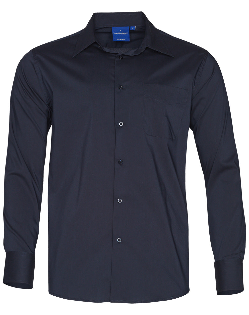 Mens Executive Long Sleeve Shirt | 120gsm Stretch Shirt with Custom Embroidery