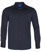 Mens Executive Long Sleeve Shirt | 120gsm Stretch Shirt with Custom Embroidery