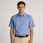Mens Executive Short Sleeve Shirt | 120gsm Stretch Shirt with Custom Embroidery