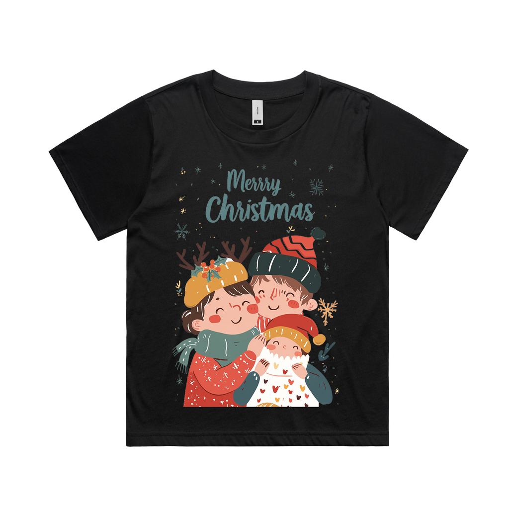 Graphic T-shirt - Kids & Adult Christmas Matching Tee (Family & Snowflakes)