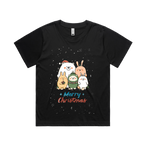 Graphic T-shirt - Kids & Adult Christmas Matching Tee (Animal Family)