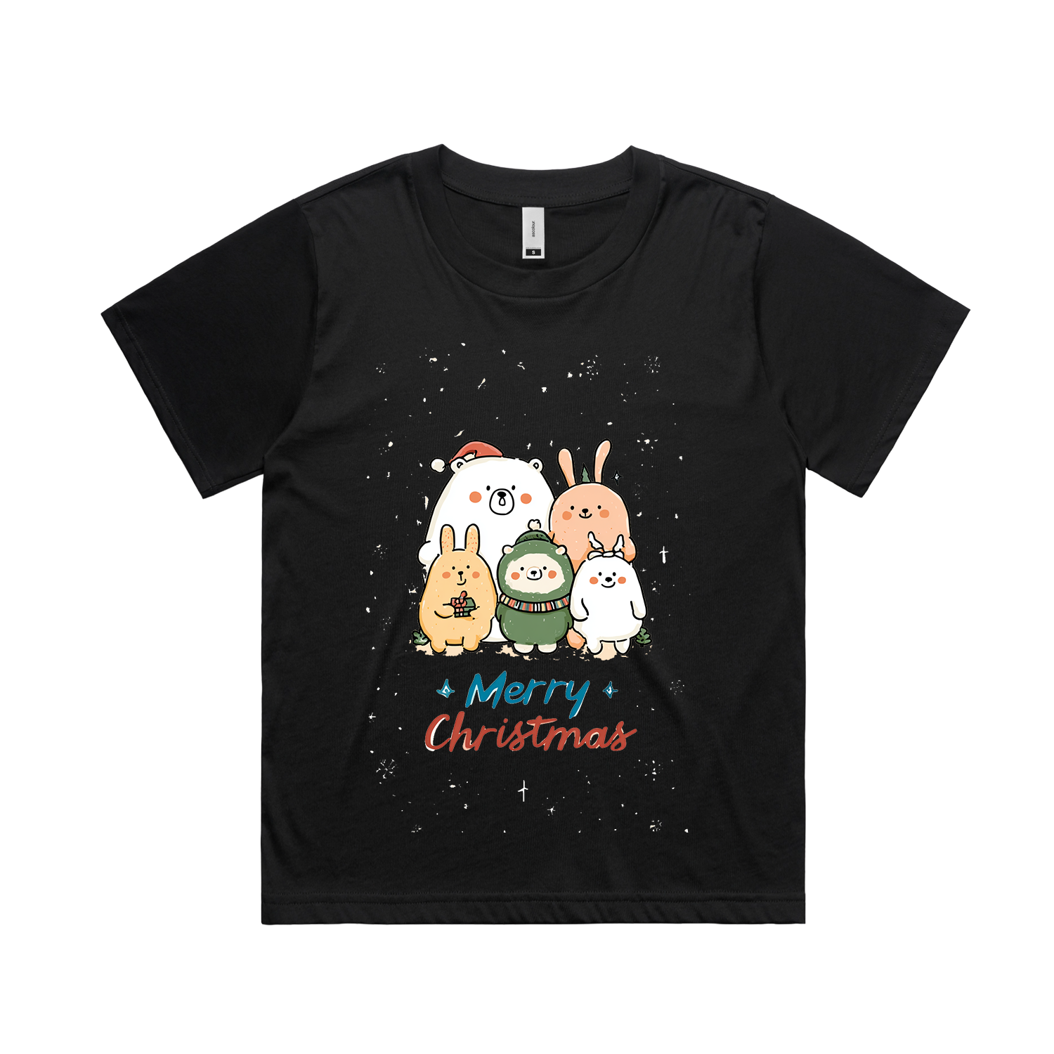 Graphic T-shirt - Kids & Adult Christmas Matching Tee (Animal Family)