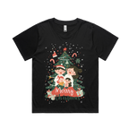 Graphic T-shirt - Kids & Adult Christmas Matching Tee (Tree & Lights)