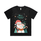 Graphic T-shirt - Kids & Adult Christmas Matching Tee (Santa, Snowman & Child)