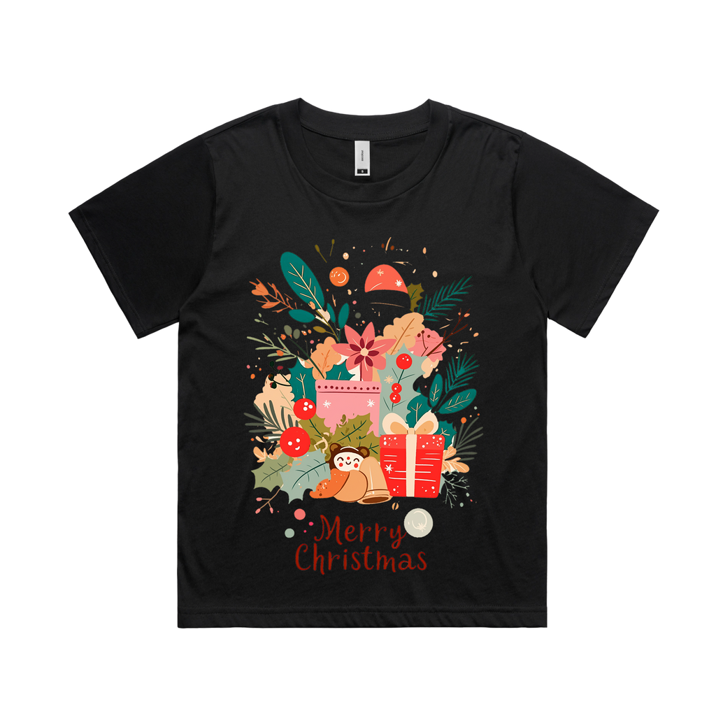 Graphic T-shirt - Kids & Adult Christmas Matching Tee (Nature-themed)